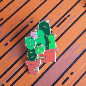 Cactus enamel pin pack